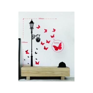 Sticker Da Muro Butterflies Con Post-It cm.50x120