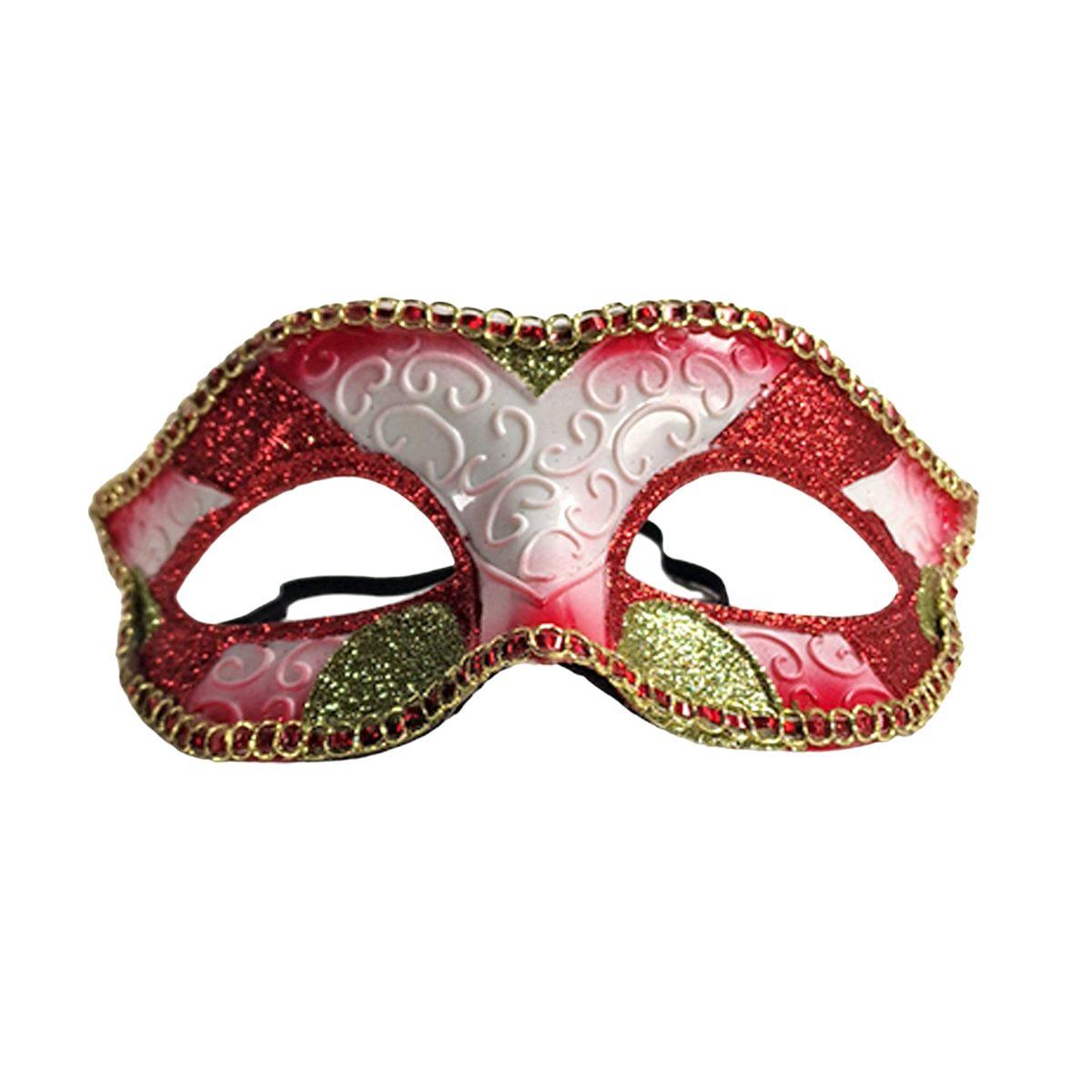 Maschera Viso con Glitter 3 Modelli |Carnival Toys