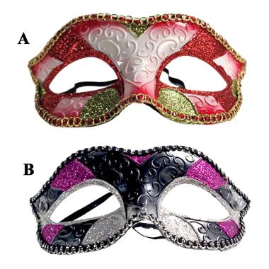 Maschera PVC con Glitter 3 Modelli