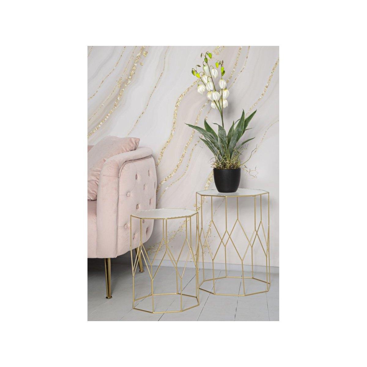 Tavolinetti New Glass Coppia cm.Ã?37x47-31x42 | Mauro Ferretti