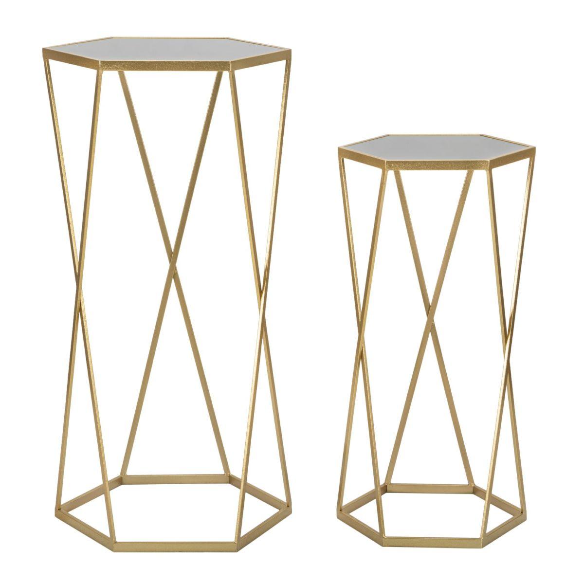 Tavolinetto Esagonal Coppia cm.Ã?50x100-40x80 | Mauro Ferretti