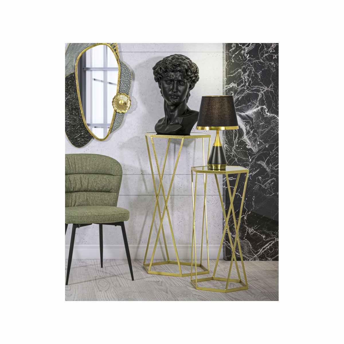 Tavolinetto Esagonal Coppia cm.Ã?50x100-40x80 | Mauro Ferretti