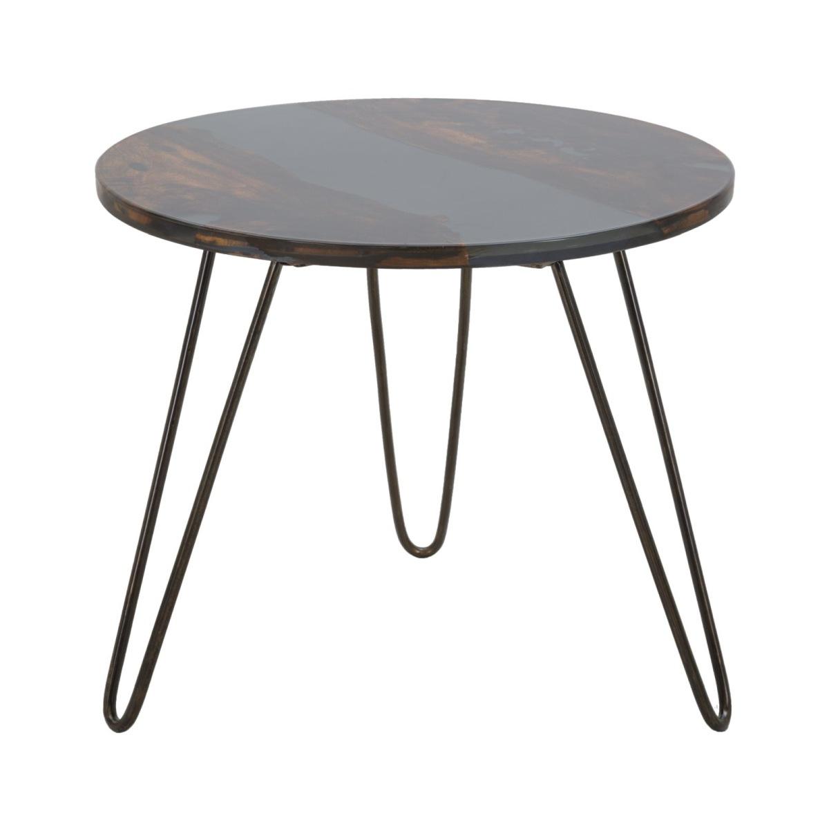 Tavolo Da Caffe' Mustang Rot. cm.Ã?50x45 Legno Di Acacia Nilotica | Mauro Ferretti