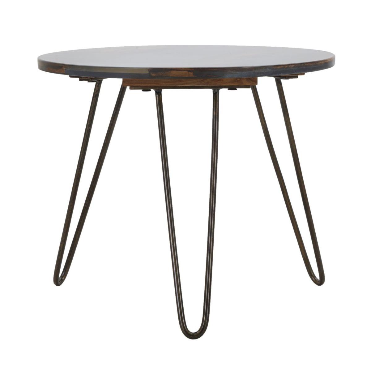 Tavolo Da Caffe' Mustang Rot. cm.Ã?50x45 Legno Di Acacia Nilotica | Mauro Ferretti