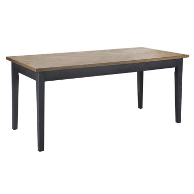 Tavolo Da Pranzo Male' cm.180x80x79 Fir Wood, Ash Veener E Mdf