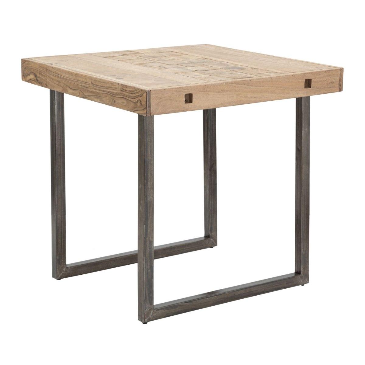 Tavolo Da Pranzo Mumbai Quad. All. cm.80x80x77-Lung. T. 160 Acacia Nilotica | Mauro Ferretti