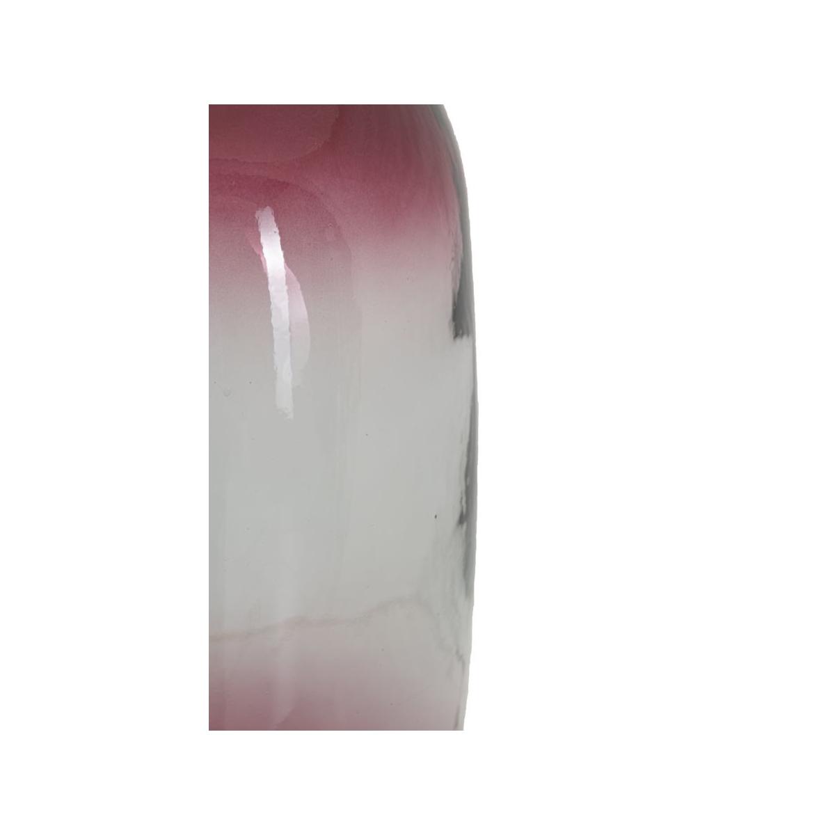 Vaso Botella Napoles Vetro Riciclato Red cm.Ø19x45 Made In Spain |Mauro Ferretti