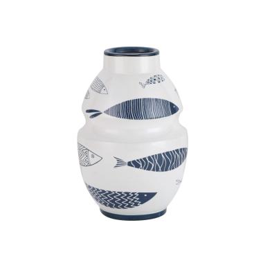 Vaso Ceramica Fish cm.Ø15x24