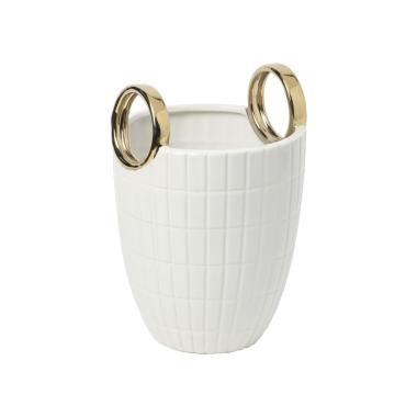 Vaso Ceramica Shopping cm.Ø18x25
