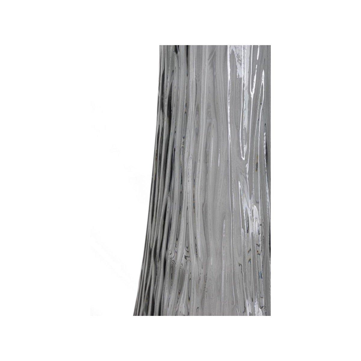 Vaso Jarron Arabe Vetro Riciclato Fumo cm.Ø25x99 Made In Spain |Mauro Ferretti