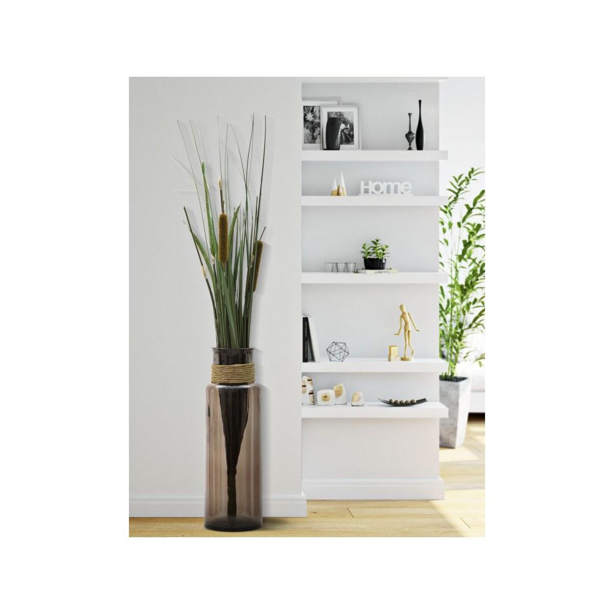 Vaso Rope Noa Vetro Riciclato cm.Ø15x45 Made In Spain |Mauro Ferretti