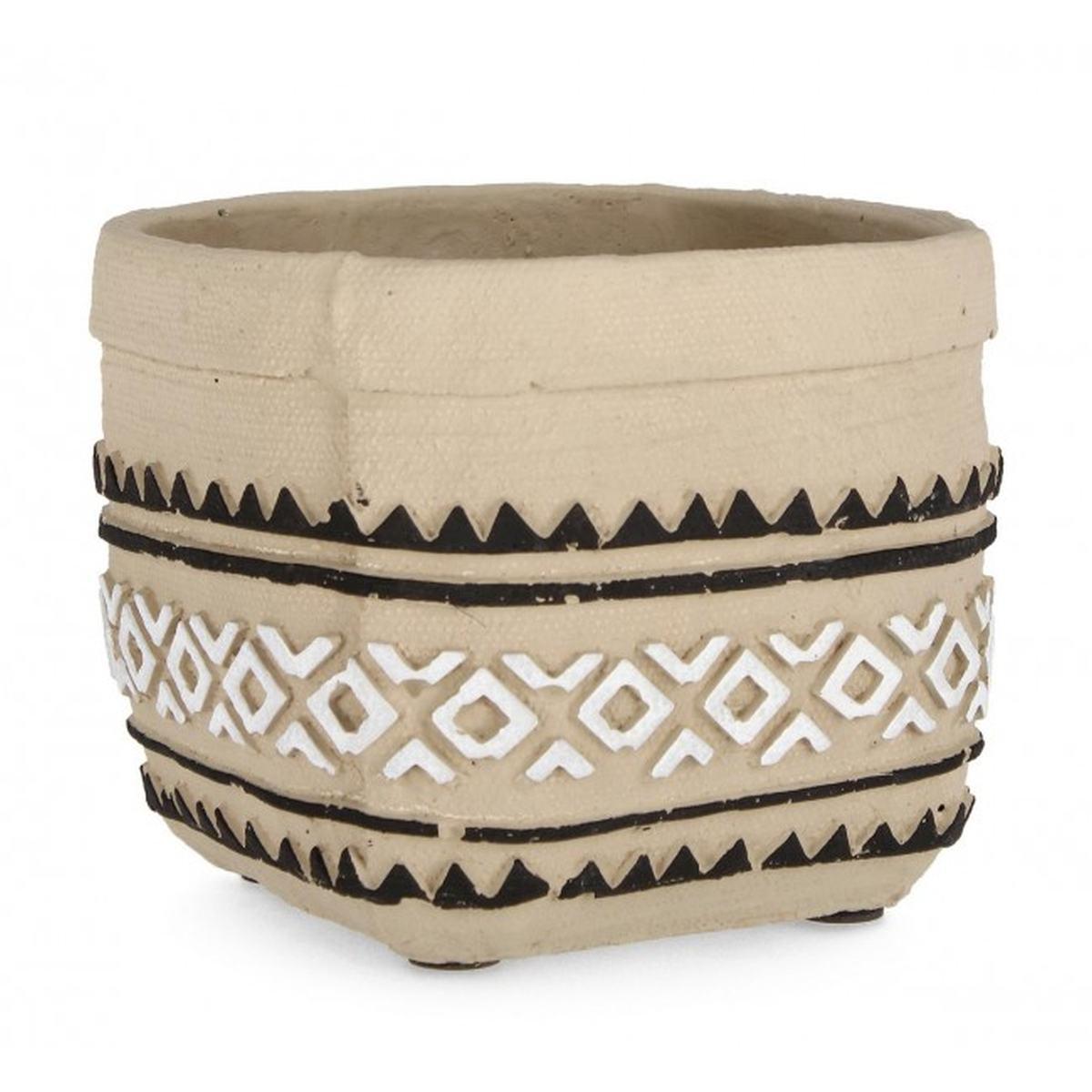 Vaso Uruguay Rettangolare Bia-Ner 20x16,5H | Bizzotto