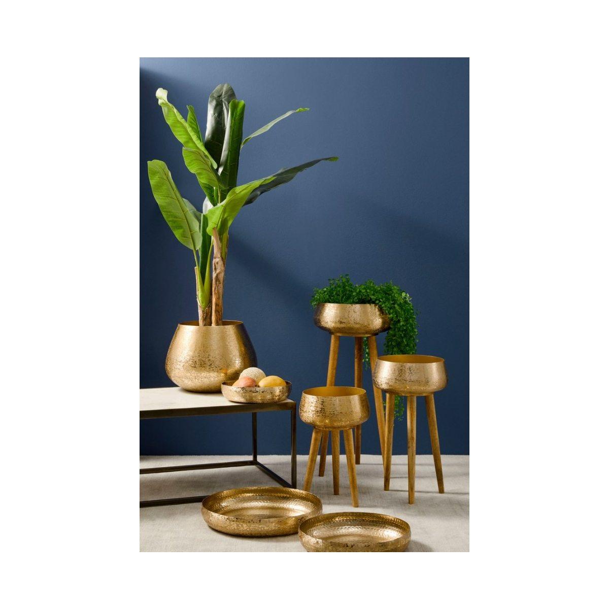 Portavaso Set pz.3 Varanasi Treppiede To Oro | Bizzotto