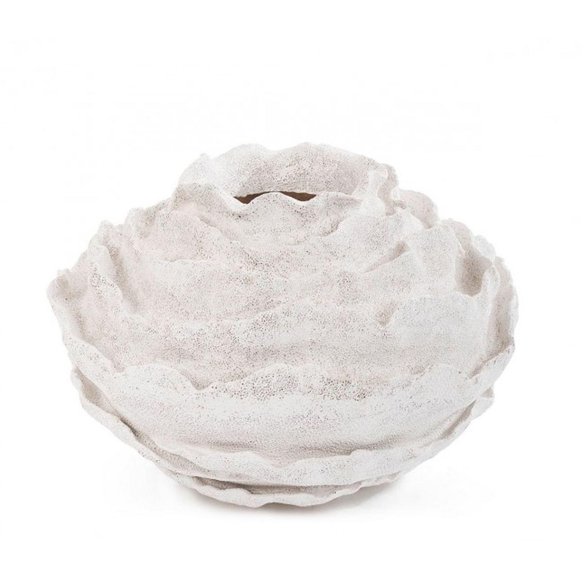 Portavaso Pavo Bomb. Bianco cm.H39.5 | Bizzotto