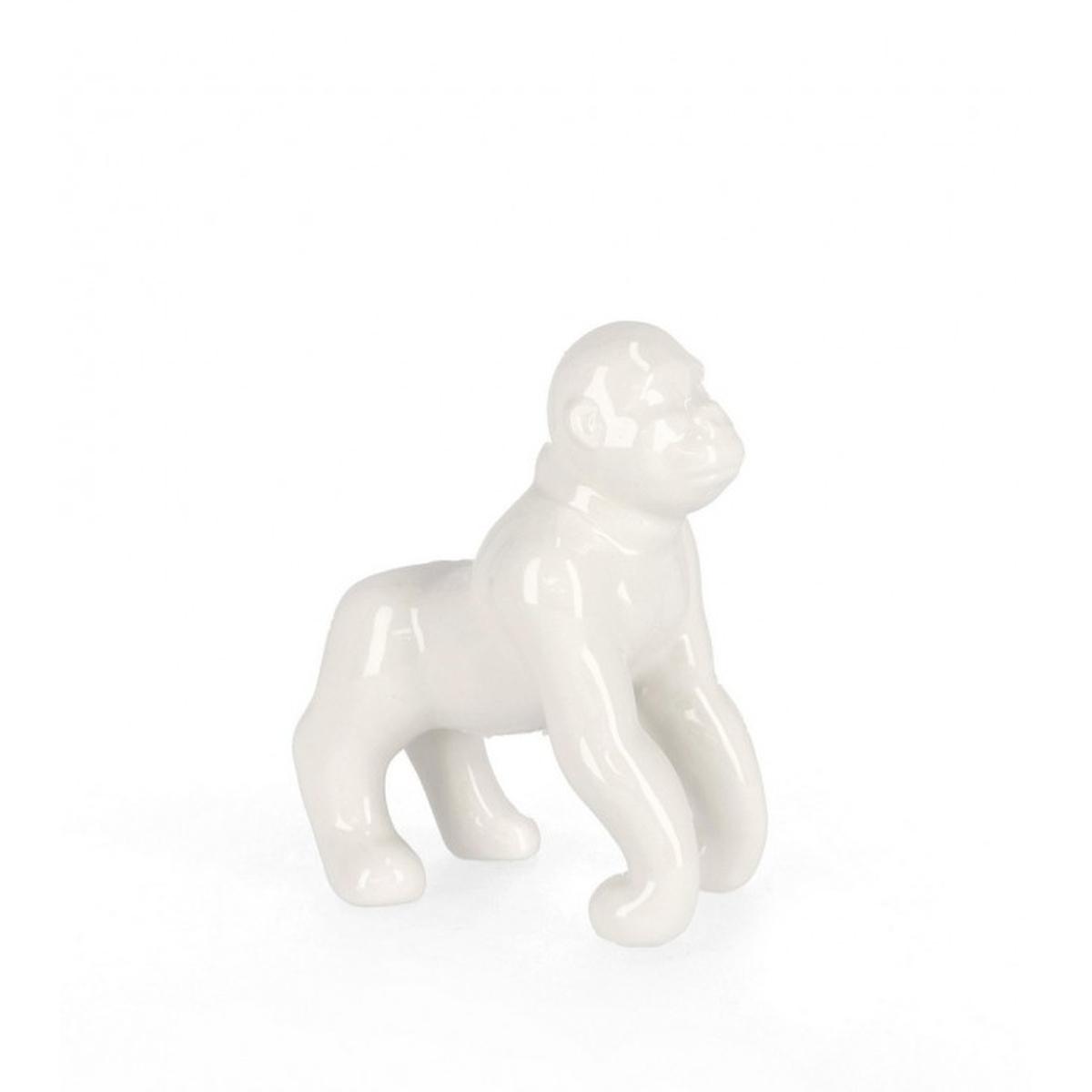 Decorazione Gorilla Mowgli Bianco cm.H14 | Bizzotto