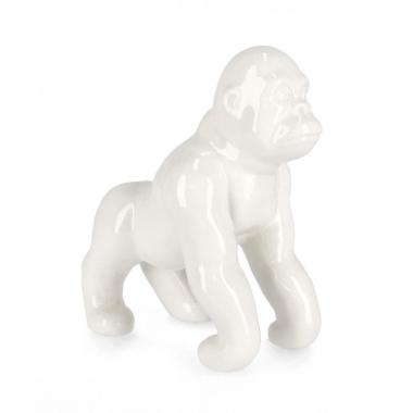 Decorazione Gorilla Mowgli Bianco Cm.H23 -241