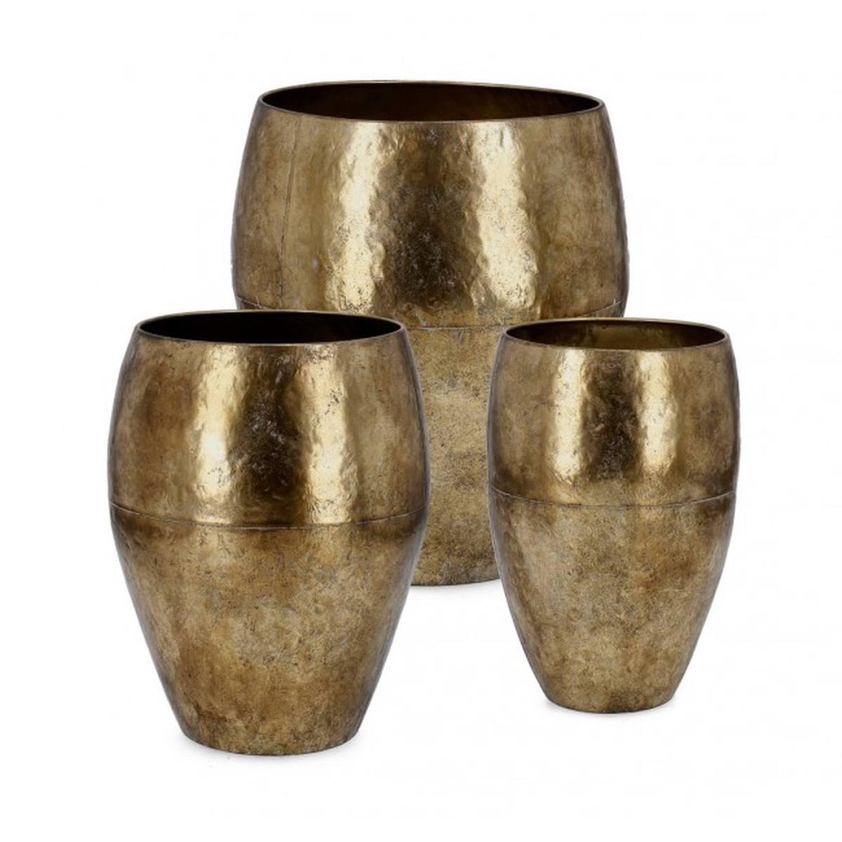 Portavaso Set pz.3 Bimala Oro 54T | Bizzotto