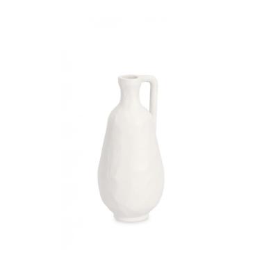 Bottiglia Decorativa Hisar Bianco Cm.H23 -813