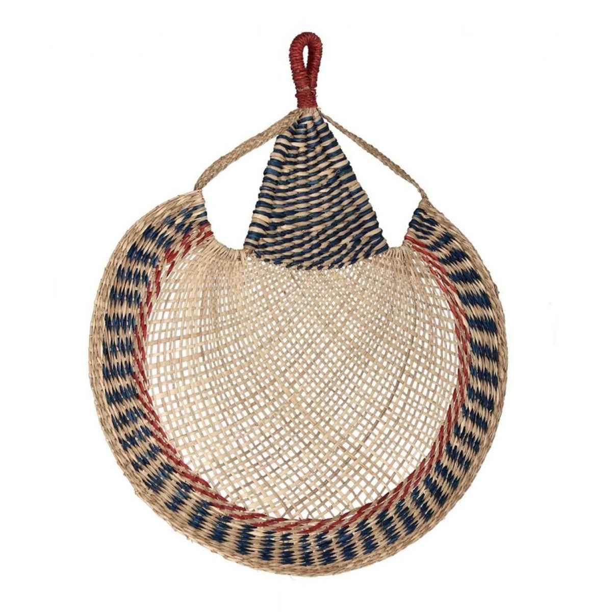 Ventaglio Dec Parete Nanka Blu Ros cm.60x68 | Bizzotto