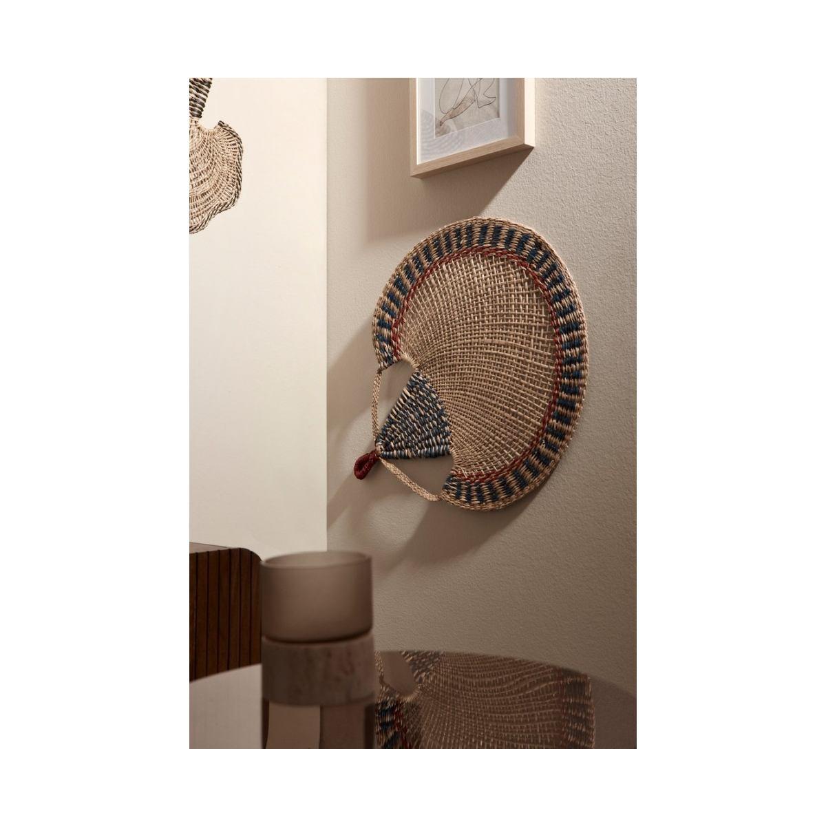 Ventaglio Dec Parete Nanka Blu Ros cm.60x68 | Bizzotto