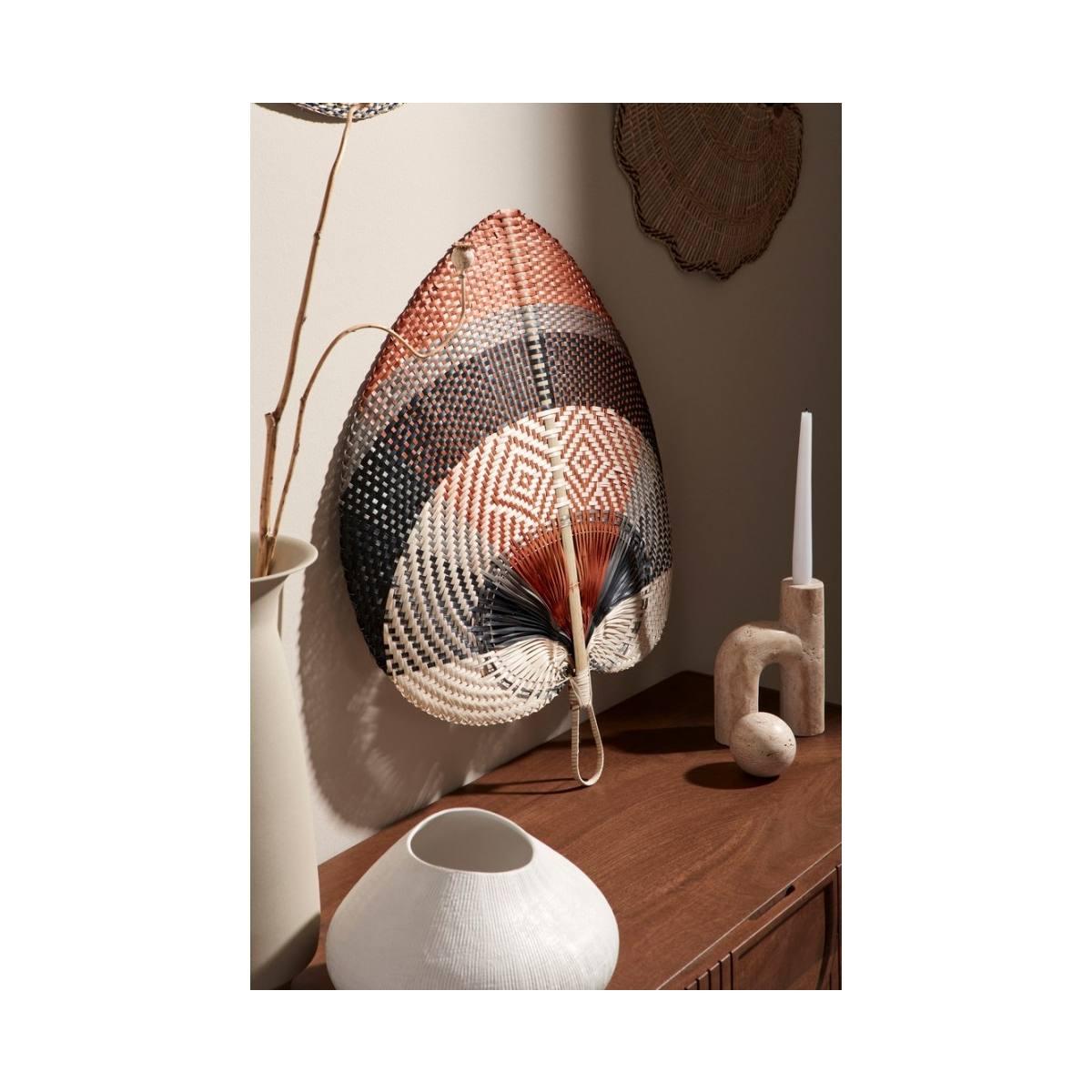 Ventaglio Decor Parete Nanka Nero cm.55x58 | Bizzotto