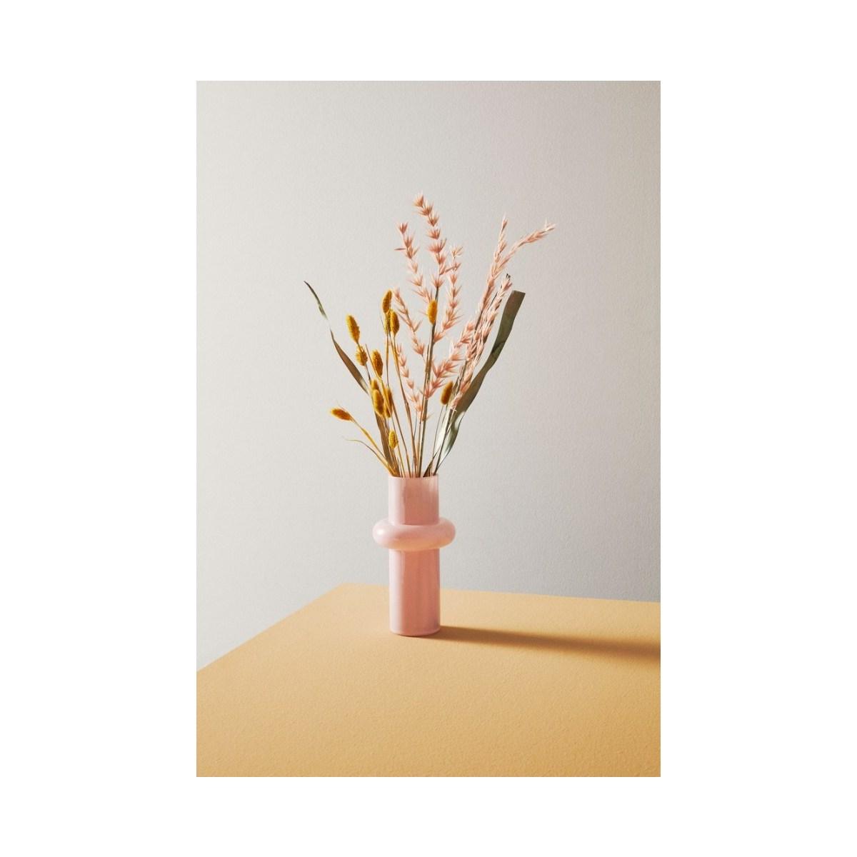 Vaso Eirik Cil Vetro Rosa cm.Ã?13x25H | Bizzotto