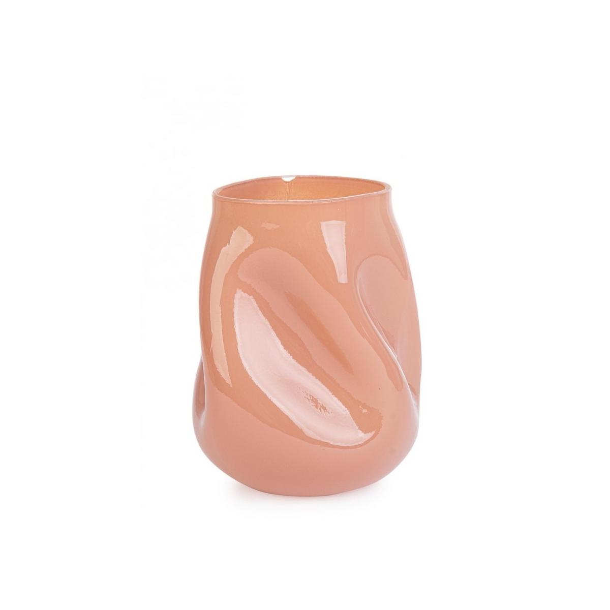 Vaso Kelsea Vetro Salmone cm.Ã?16x19H | Bizzotto