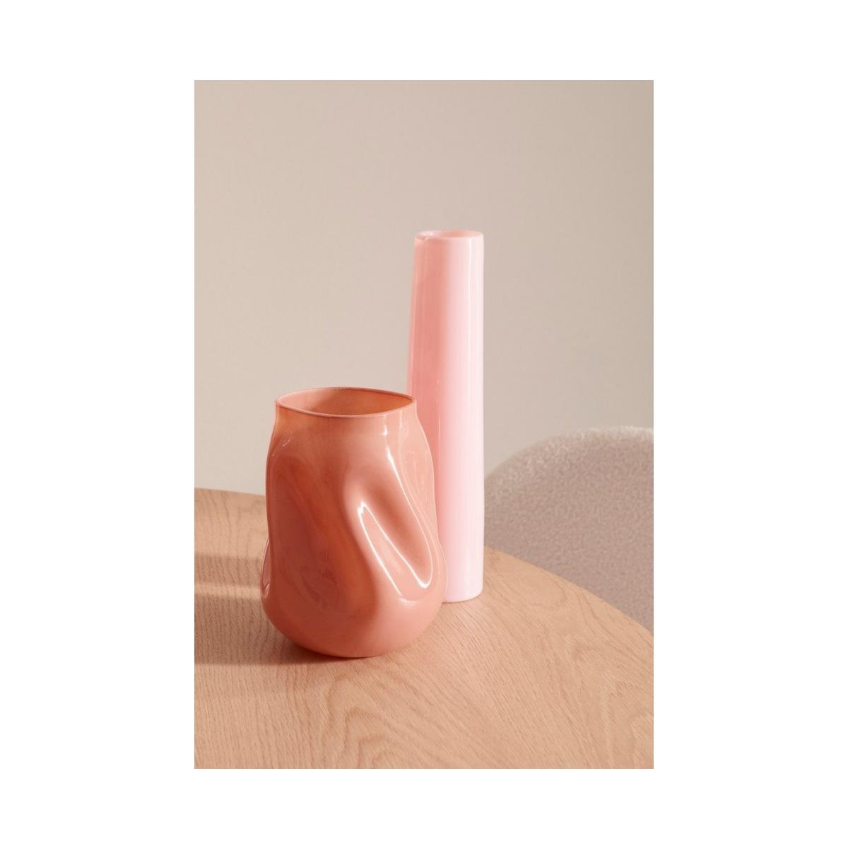 Vaso Kelsea Vetro Salmone cm.Ã?16x19H | Bizzotto