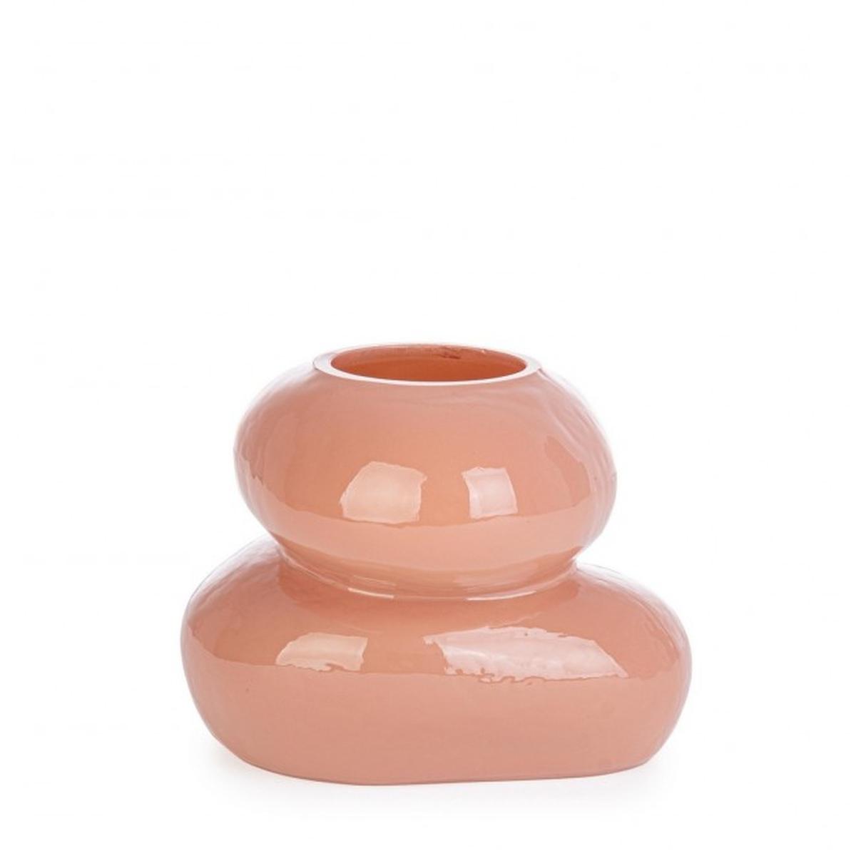 Vaso Sven Vetro Salmone cm.15x11,5H | Bizzotto