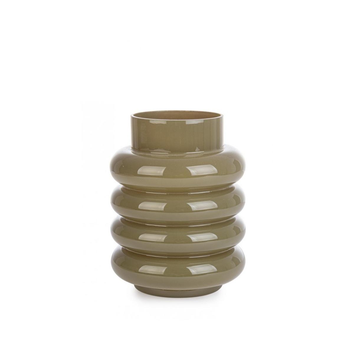 Vaso Marny To Vetro Verde Oliva cm.Ã?15x19,5H | Bizzotto