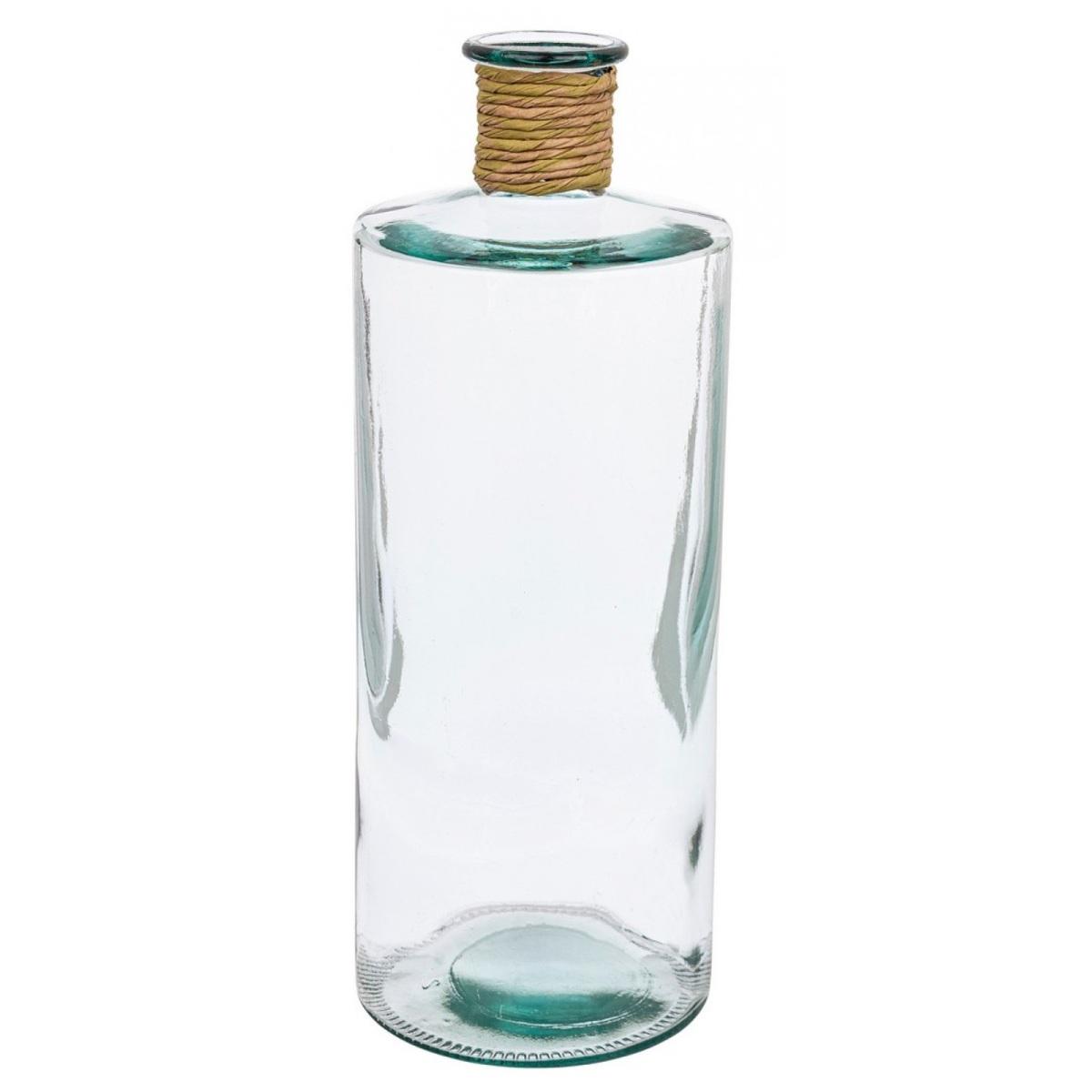 Vaso a Bottiglia Vetro Rotang Trasp cm.H42 | Bizzotto