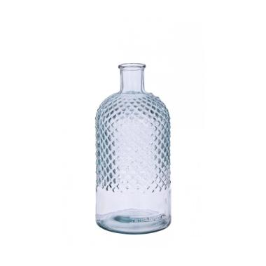 Bottiglia Decorat Avril To Vetro Trasp Cm.H28