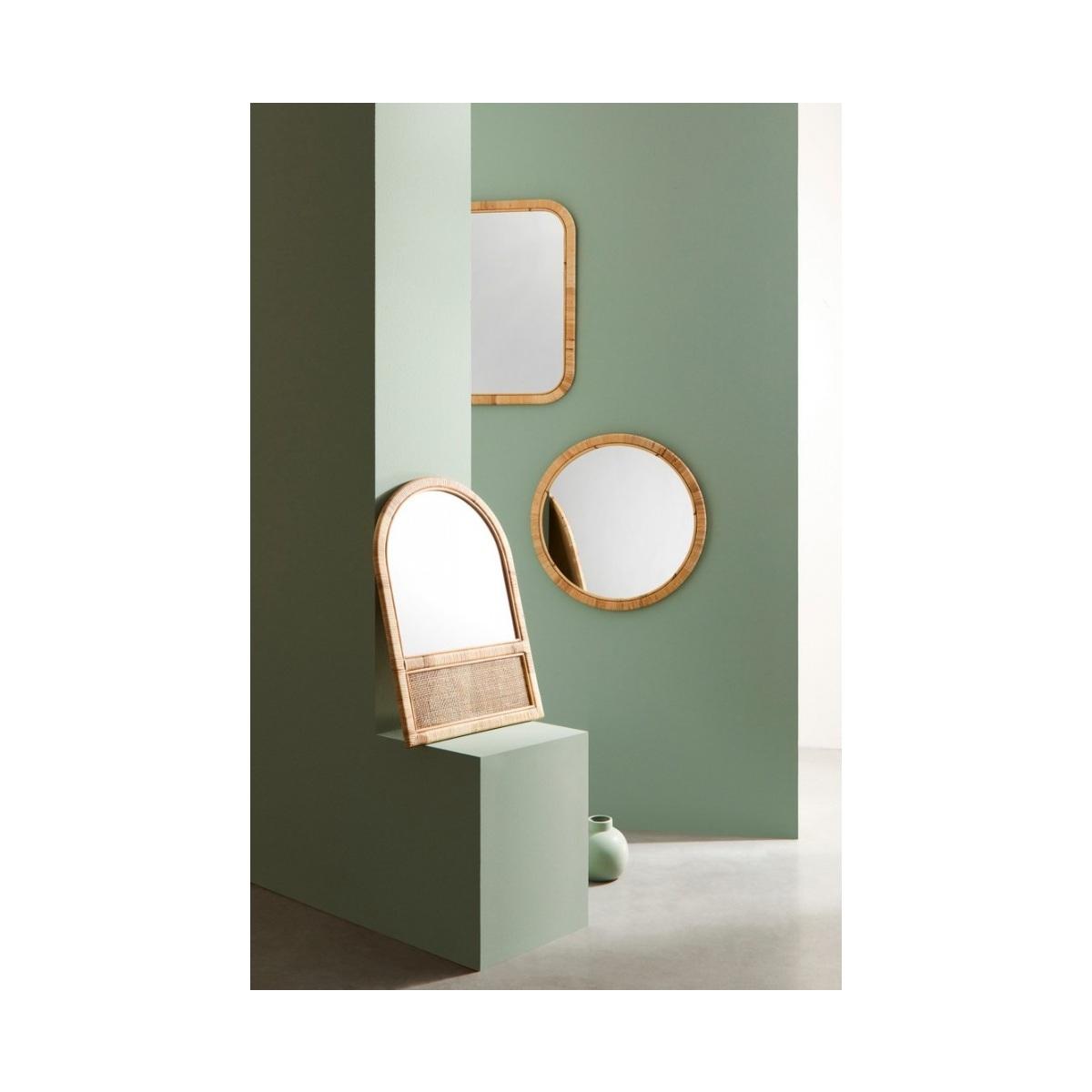 Specchio Con Cornice Hajar Arco Naturale Cm.50X70
