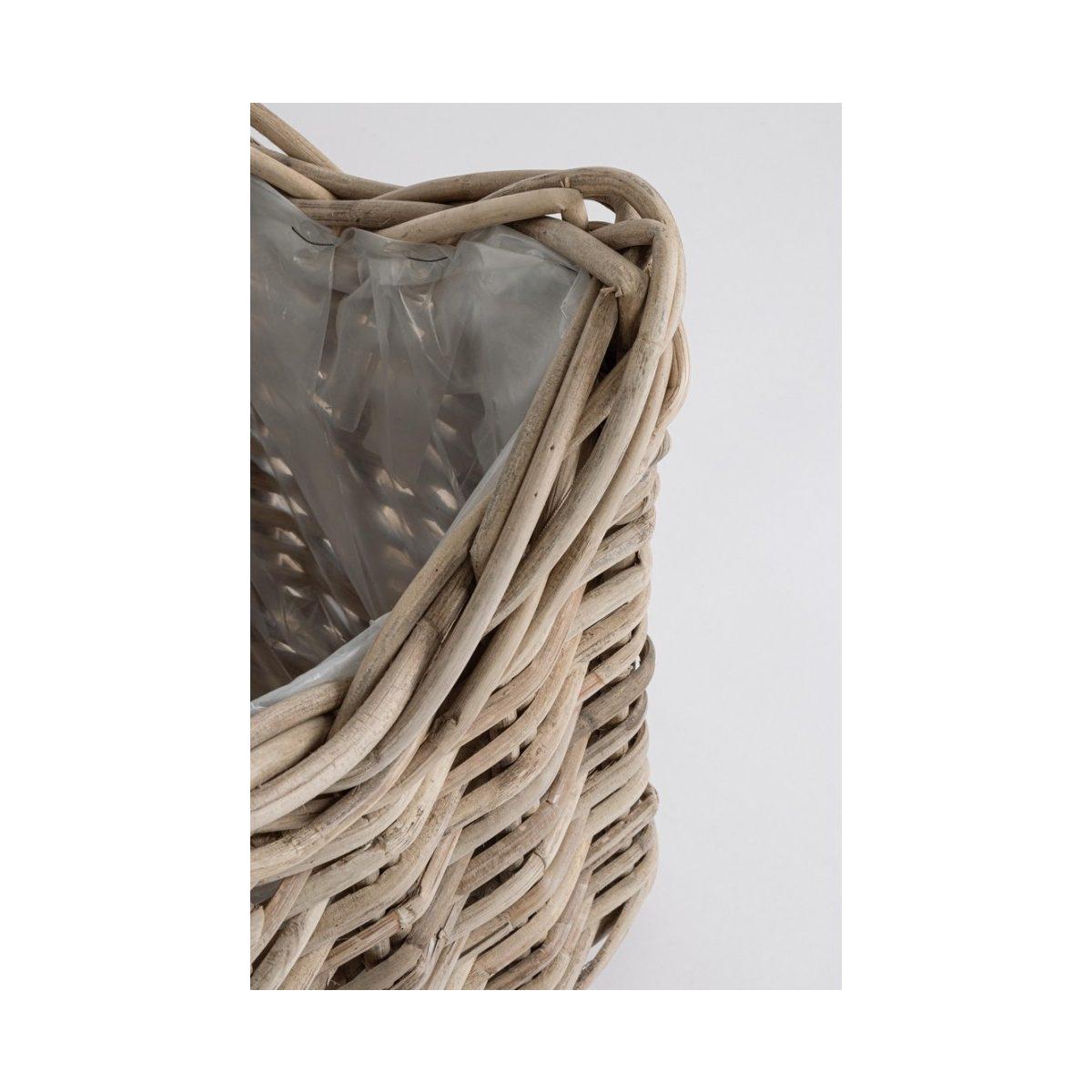 Cesto Set pz.2 Haris Quadro Grigio  | Bizzotto