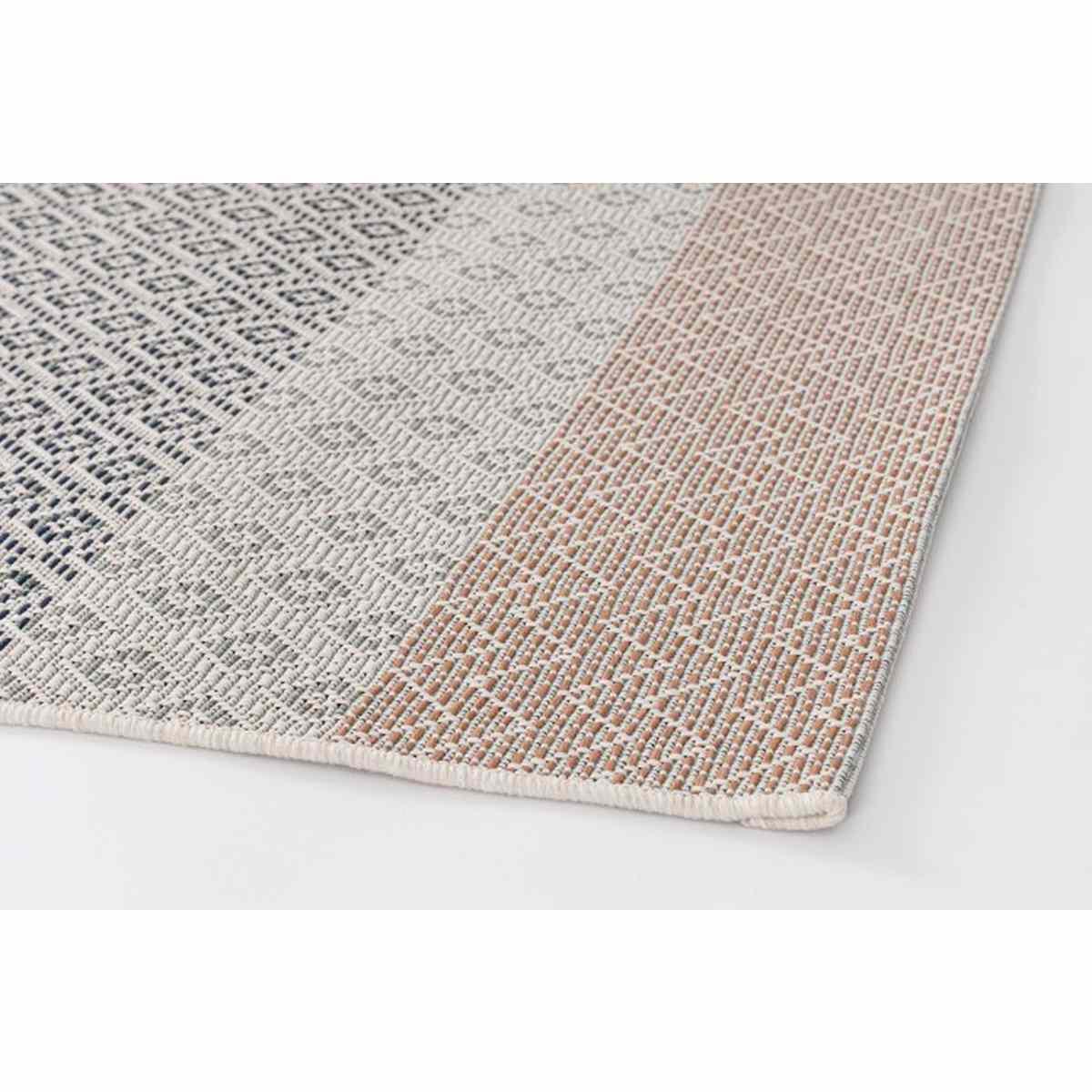 Tappeto Leev Beige-Blu-Arancio cm.160x230 | Bizzotto