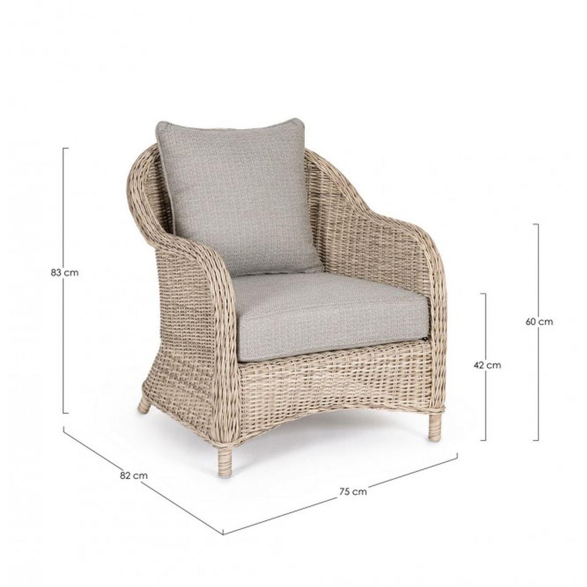 Poltrona con Cuscino Aditya New | Bizzotto