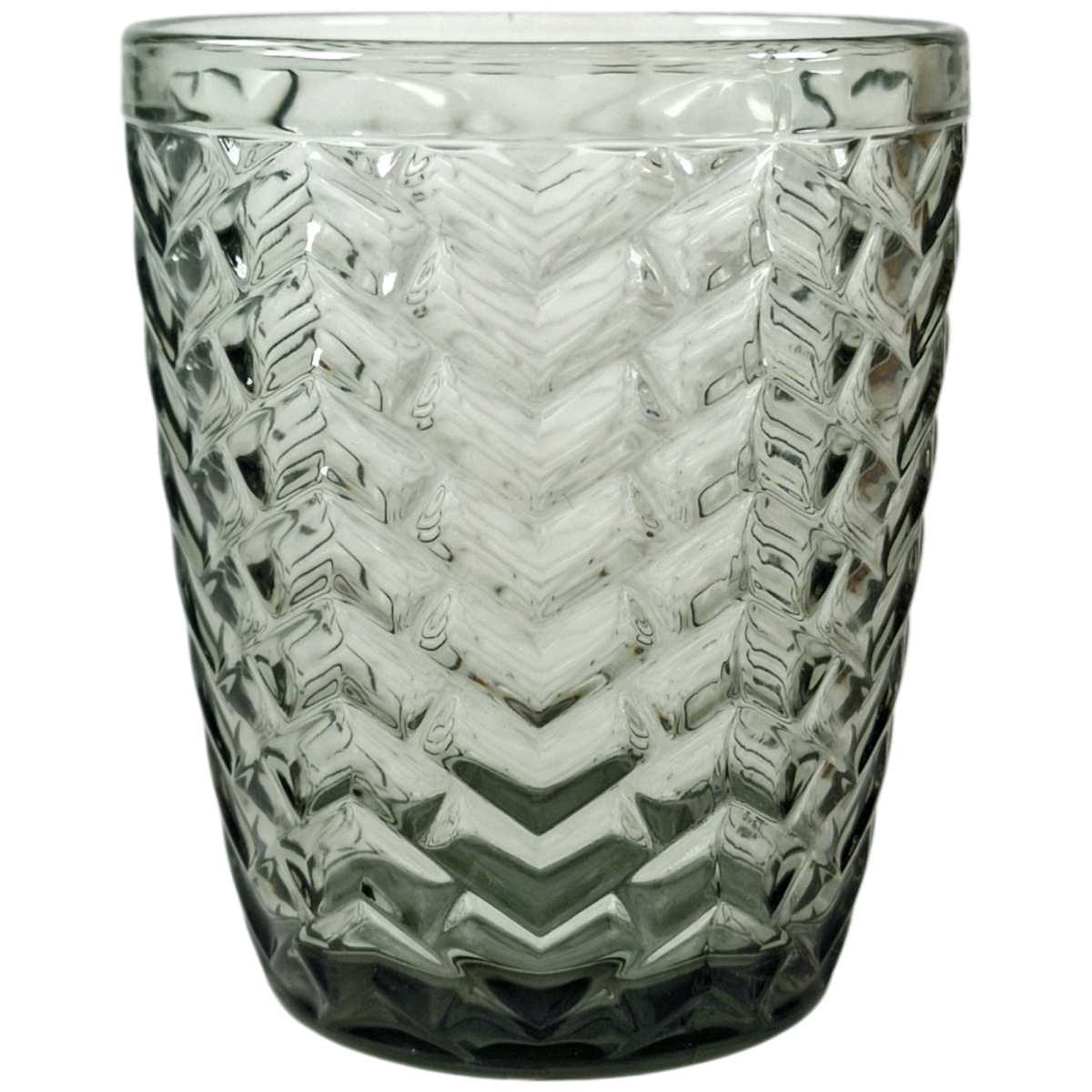 Bicchiere Vetro Singolo Acqua Bali Grigio ml.270