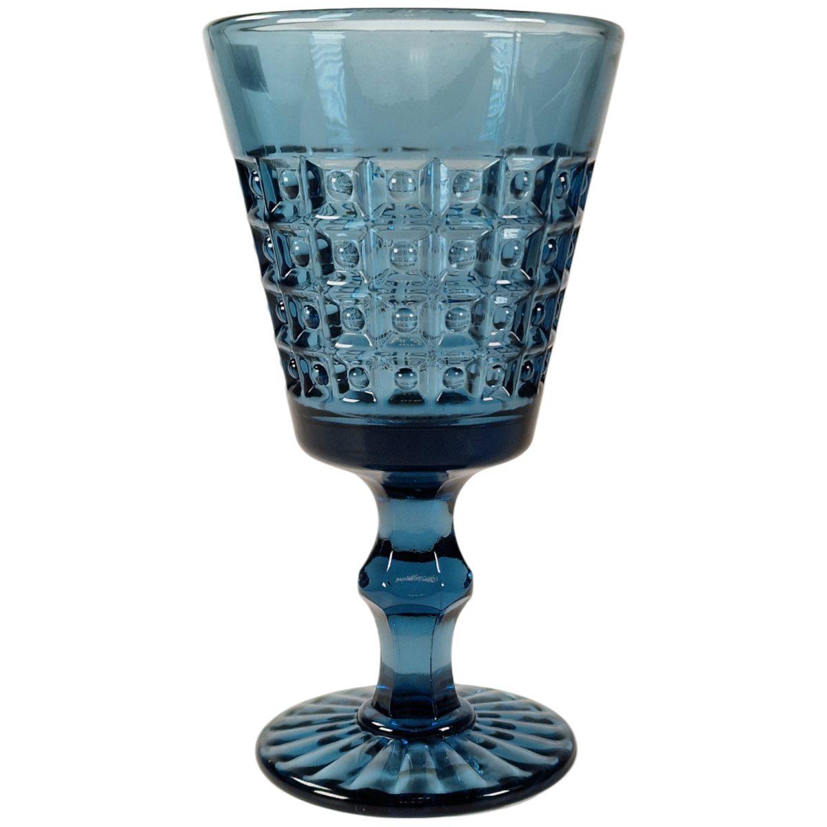 Bicchiere Vetro Singolo Calice Windsor Blu ml.240 | Allreds