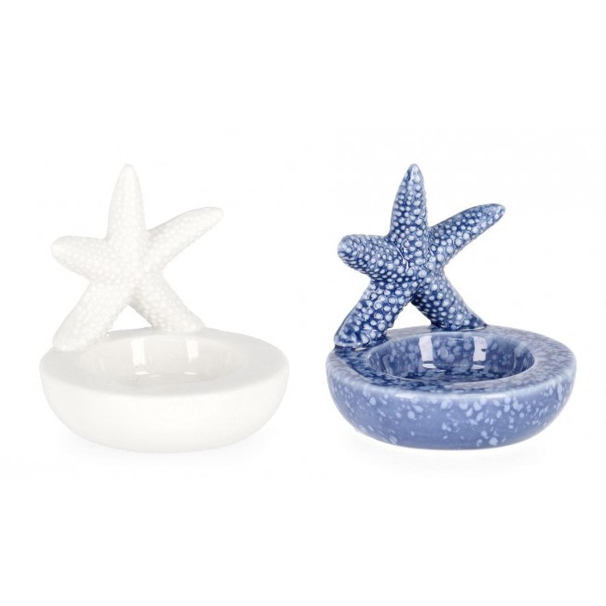 Portatealight Favignana Stella Porc Assortito 2 Modelli | Bizzotto