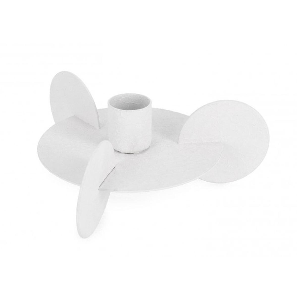 Portacandela Ridhi cm.1P Bianco cm.Ã?12,5 | Bizzotto