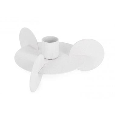 Portacandela Ridhi cm.1P Bianco cm.Ã?12,5 | Bizzotto