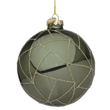 Sfera Vetro Wedge Verde Bosco Rv cm.Ã?10 | Bizzotto