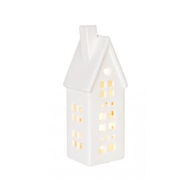 Casetta con LED Dickens Cuore Bianco | Bizzotto