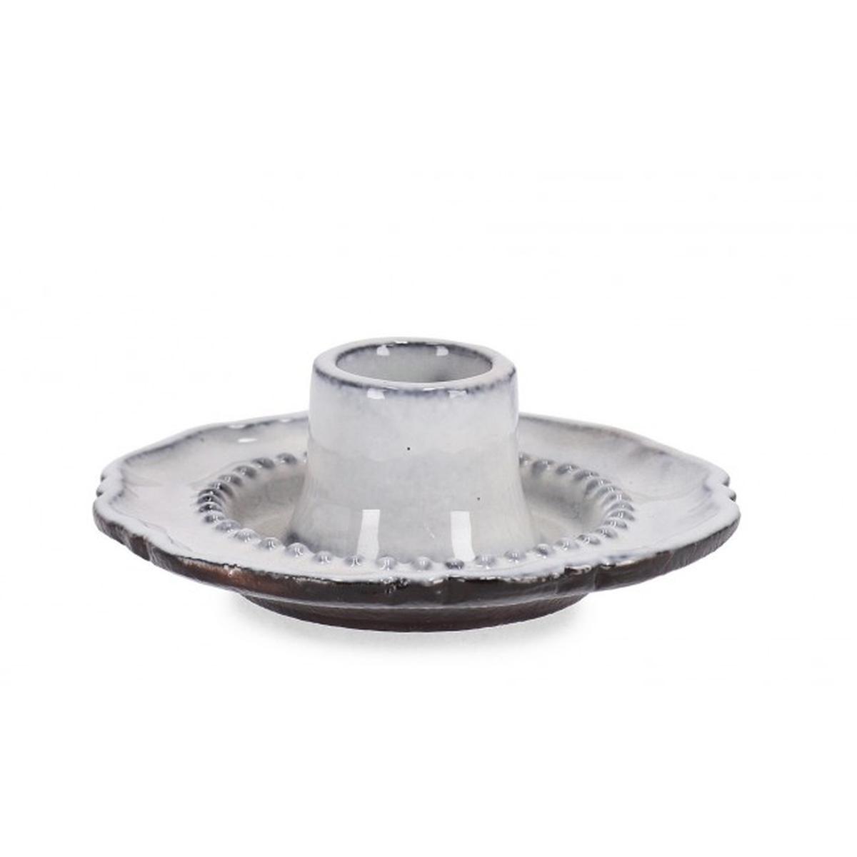 Portacandela Hikari Antique White cm.Ã?9 | Bizzotto