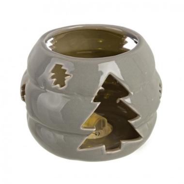 Portacandela Collyn Albero Natale Grigio | Bizzotto