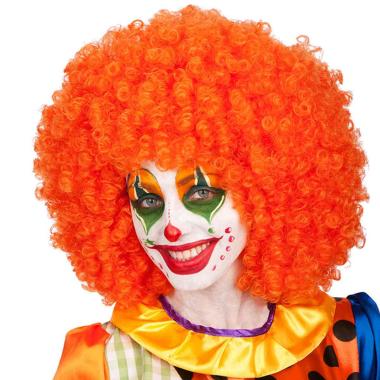 Parrucca Clown Arancione gr.190