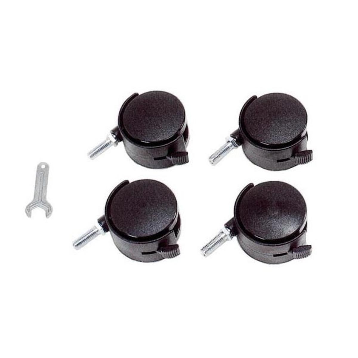 Ruote Scaffale Cromo Set pz.4 | Bizzotto