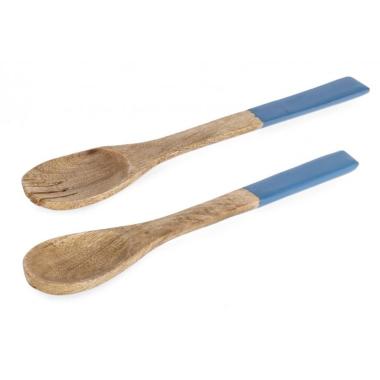 Posata Insalata Set pz.2 Knossos Blu cm.H28 | Bizzotto