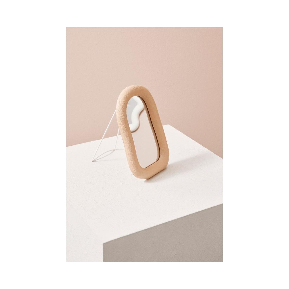 Specchio con Cornice Creamy Argilla cm.17x26H | Bizzotto