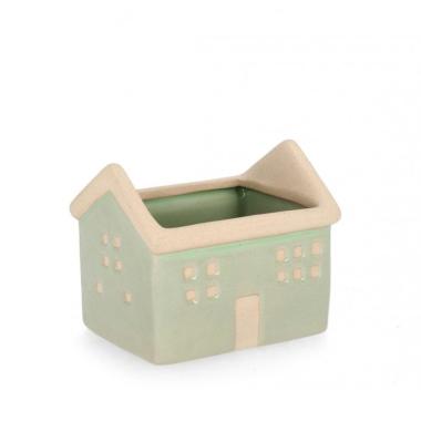 Vaso Khloe cm.1P Rettangolare Casa Verde cm.H10,5 | Bizzotto